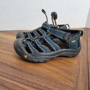 Keen Newport  Youth Size 11 H2 Trail Hiking Water Sport Sandals Navy Dark Blue